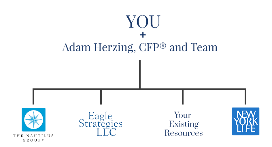 Adam Herzing organzation chart, displaying how Adam Herzing and team work with you and your existing alliances. 